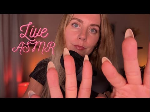 Live ASMR 💤 hand movements, hair brushing, mic scratching, camera tapping & Bible Reading