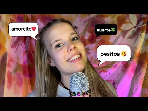 ASMR 💗 Spanish trigger words | ASMR en español 🇲🇽🇪🇸🇨🇱🇦🇷