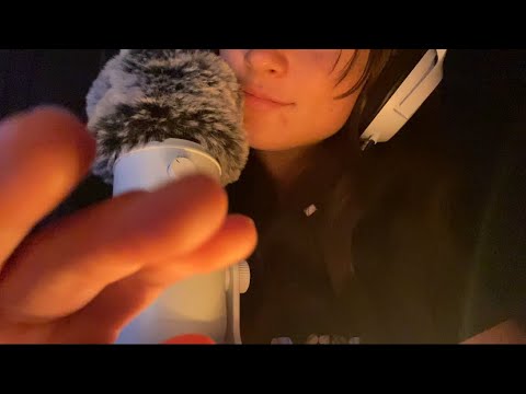 ASMR | clicky whispers + finger tracing