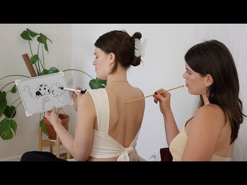ASMR Back Tracing Game w/ Whiteboard 🐞☘️🍦 *Random Themed* (Whisper)