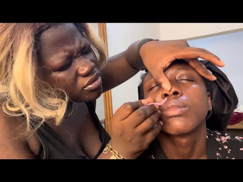 ASMR RELAXING FACE TOUCHING AND NITPICKING FOR DEEP SLEEP 