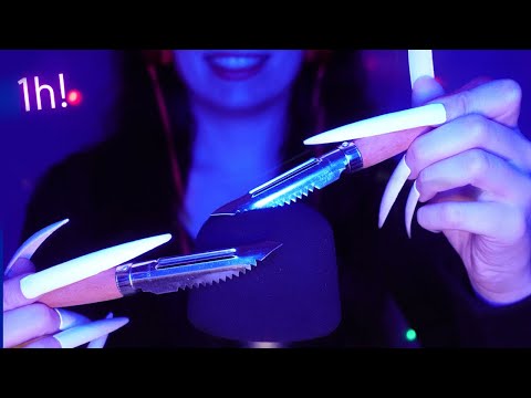 Asmr Mic Scratching - Brain Scratching with Peeler Knives | Brain Melting Asmr No Talking for Sleep