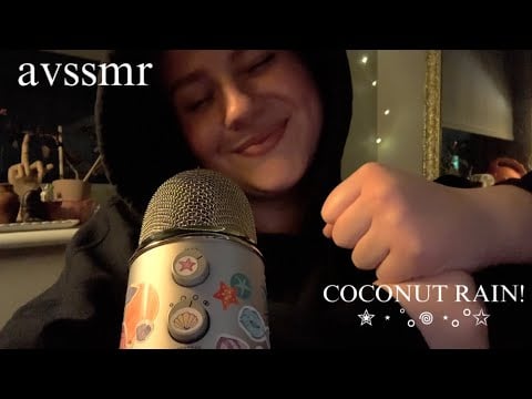 ASMR|| COCONUT RAIN! 20+ mins uninterrupted + aggressive rambles