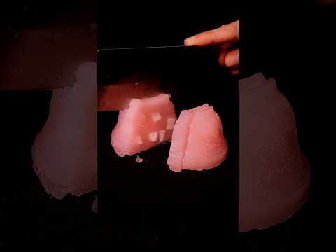 ASMR Frozen Jelly Cutting