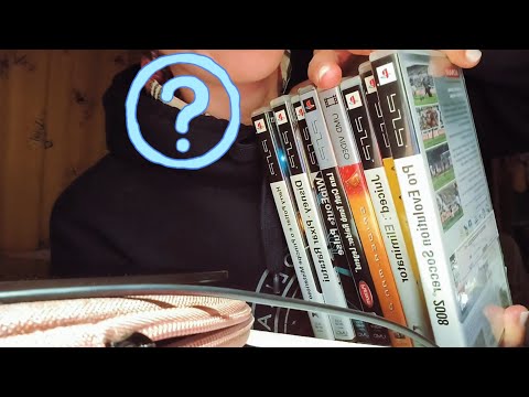 ASMR | GRIPPING SOUNDS WITH MY PSP GAMES 