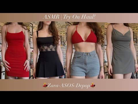 ASMR | Holiday Try on Haul!!!👙🇵🇹(lots of fabric scratching)