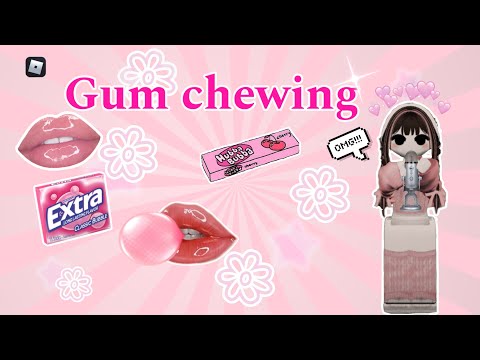 ASMR No talking gum chewing ~ playing disaster island Roblox!🏝️