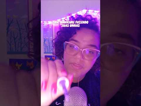 manicure fazendo suas unhas 💅🏽 #asmr #manicure #manicuretutorial #asmrpov #pov
