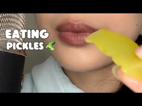 ASMR Pickle Eating Sounds🥒✨