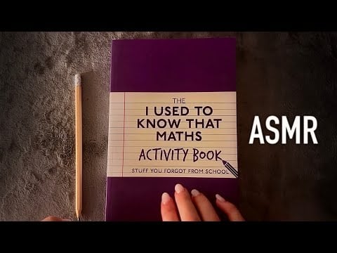 ASMR 😴 simple maths from an old activity book - Clicky Whispers