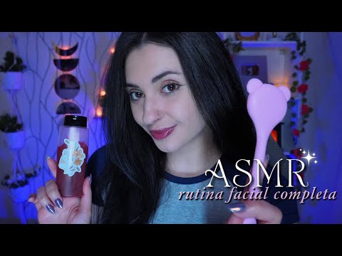 ASMR Limpio TU CARITA 🧼 Rutina Facial y Atención Personal para dormir