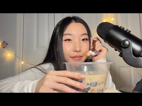 [ASMR] Making and Eating Taiwanese Mochi Dessert 🍡 Mukbang | Mouth Sounds