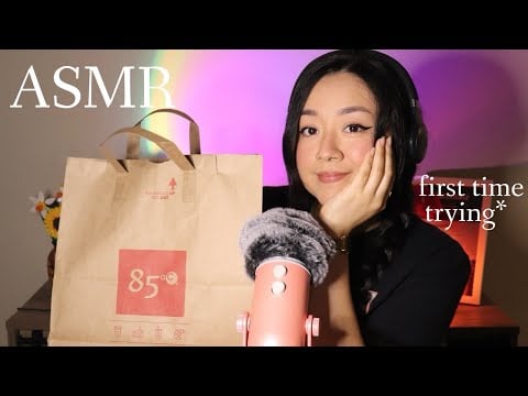ASMR first time eating 85 bakery cafe :)