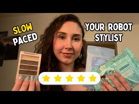 ASMR Doing Your Makeup BUT I'M A ROBOT Roleplay: Soft Spoken Whispers, Slow Personal Attention