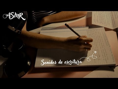 ASMR SIN ANUNCIOS INTERMEDIOS ✍️ Escritura a Lápiz para Dormir Rápido (Sin Hablar)