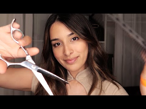 ASMR Sleep Inducing Haircut (Brushing, Cutting, Spray Bottles...)