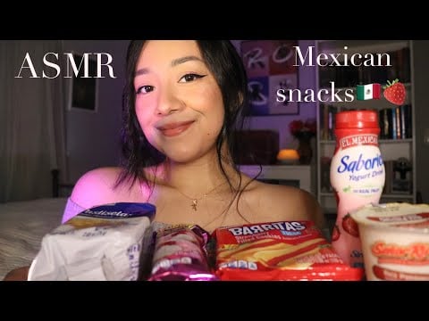 ASMR Eating my fav Mexican snacks!! (Sweets🍪) part 2