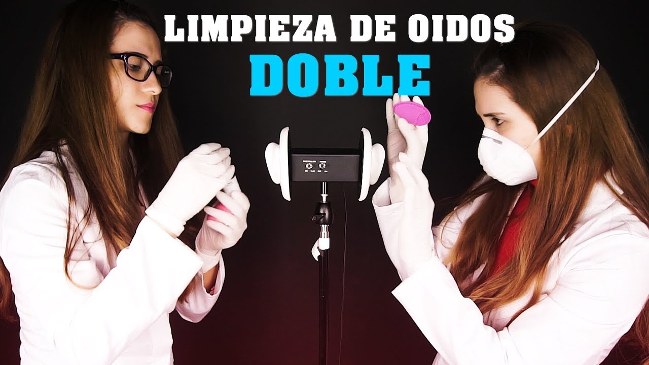 LIMPIEZA DE OIDOS DOBLE para curarte mejor | Roleplay | ASMR español | Asmr with Sasha