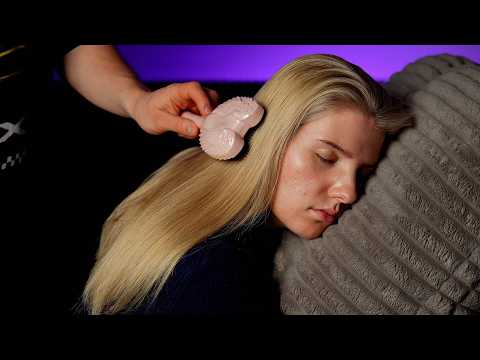 ASMR Hair Brushing Designed to Help You Relax and Unwind ✨ (with ambient music)