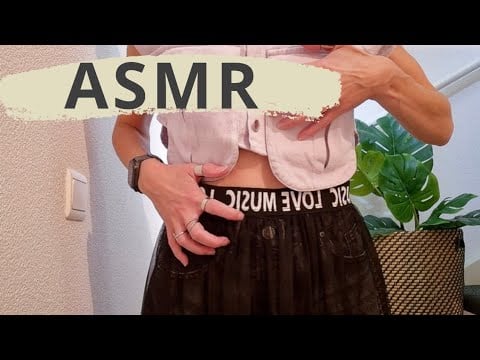 ASMR PURE FABRIC SCRATCHING | LILAC DENIM VEST & MESH SKIRT | NO TALKING | DEEP SLEEP 😴💜