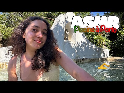🌙 ASMR FRANÇAIS : À LA PISCINE AU PORTUGAL 🇵🇹👙(semi soft spoken)