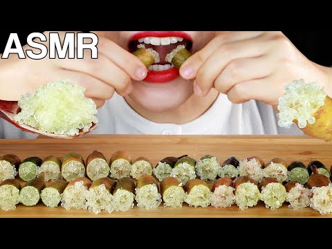 ASMR Finger Limes (Caviar Limes) 핑거라임 (케비어라임) 먹방 Mukbang Eating Satisfying Crunchy Popping Sounds