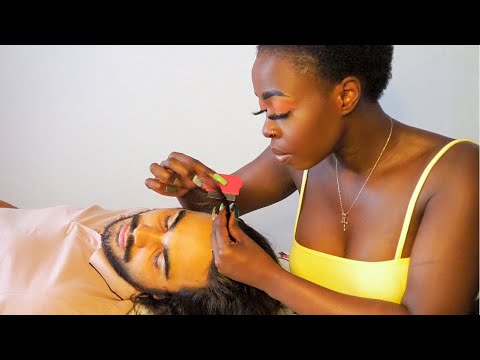 ASMR Lice Check | Careful Inspection with a fine tooth comb