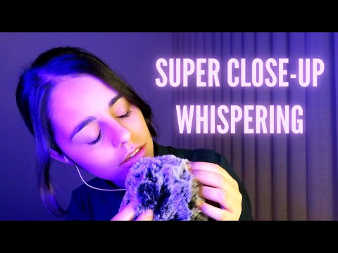 ASMR FLUFFY MIC to fall asleep 💤 EXTREMELY CLOSE UP whispering