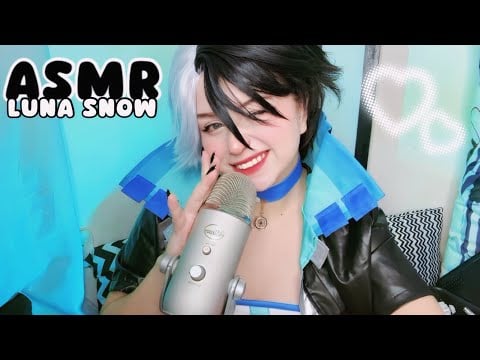 ASMR LUNA SNOW SONS DE BOCA 👄 🩵 || cosplay