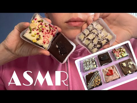 ASMR | trying beautiful mini cakes | 🍰