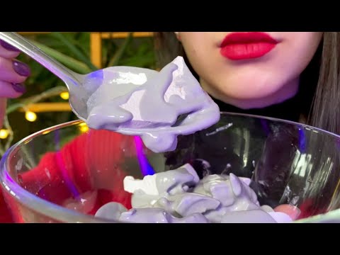 Хрустящие меловые чипсы в соленом креме | Chalk chips with salt cream | ASMR