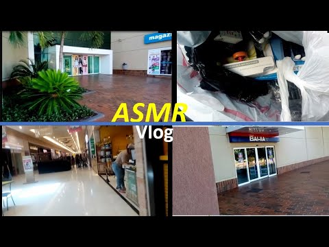 ASMR vlog - Meu kit de ring light chegou| Indo ao shopping buscá-lo [Muito feliz] VOZ SUAVE