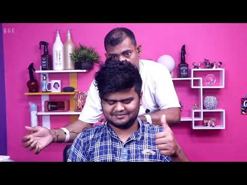 ASMR asim barber new pin pen and crystal wand head nassage | 3 times loud neck crack and ear crack
