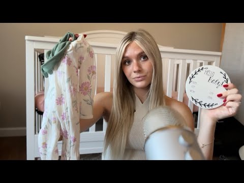 ASMR| What's in my Hospital Bag and Bumpdate (Tracing, Over-Explaining, Whispers)🍼