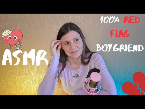 ASMR Russian girl chooses red and green flags for her boyfriend