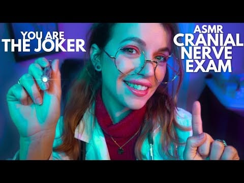 ASMR Flirty Doctor 🃏 Cranial Nerve Exam  (Joker + Harley Quinn Roleplay)
