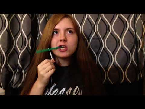 ASMR Chewing A Plastic Straw