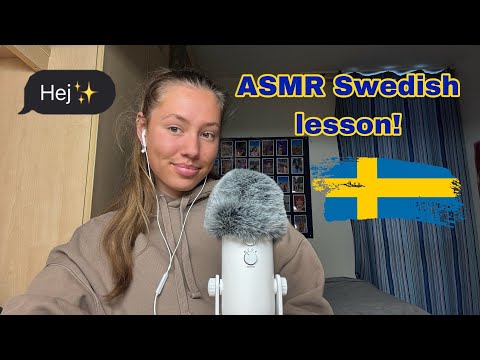 ASMR Swedish lesson på svenska