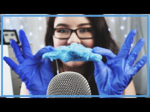 ASMR Färgtema: BLÅTT | Whisper Tapping Scratching Water Gloves Floam etc. (Swedish)