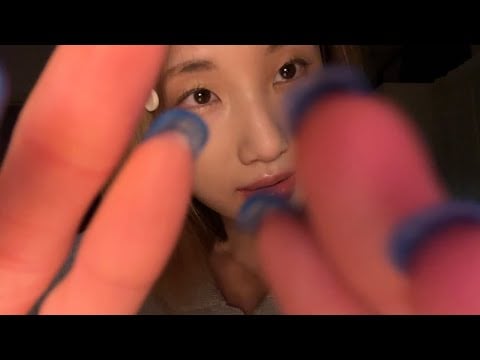 ASMR..nail，wooden mat，tiny lamp (・へ・).