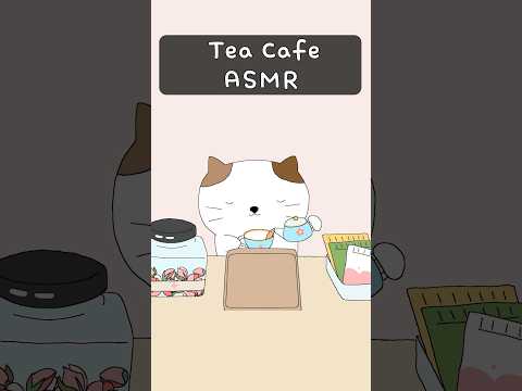 ASMR Relaxing Tea Cafe #asmr #cat #tea #cafe #wafflecat