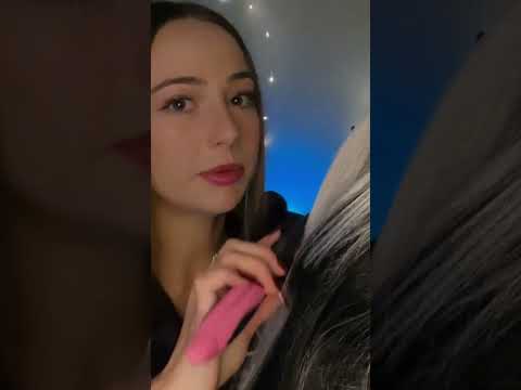 this client making me fed up fr 🙄 hehe long version on my channel 🤍🤍 #asmr #hairbrushing