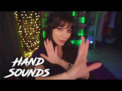 ASMR Hand Sounds 💎 No Talking, 3 Dio, Finger Fluttering,