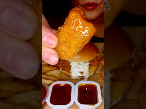 McDonald’s crispy chicken nuggets #asmr #food #shorts #chicken