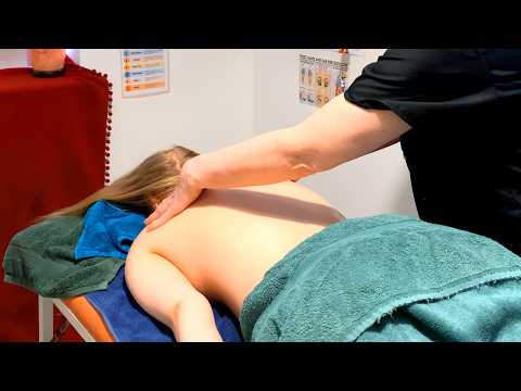 ASMR Indian Head Massage adapted to show back view (Unintentional ASMR, Real person ASMR)