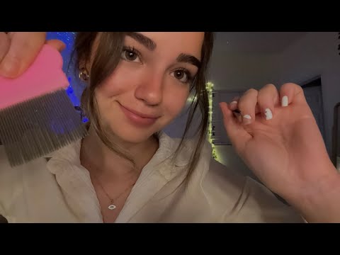 ASMR | school nurse treats you for lice roleplay