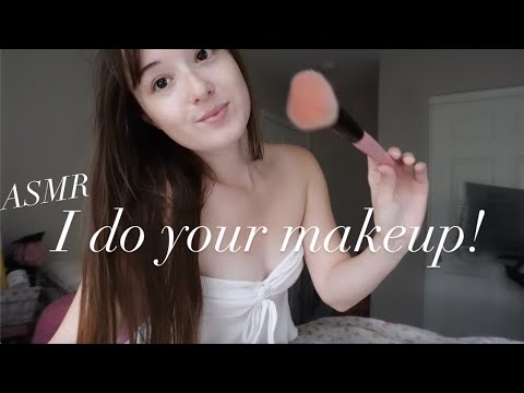 ASMR fast and agressive makeup application