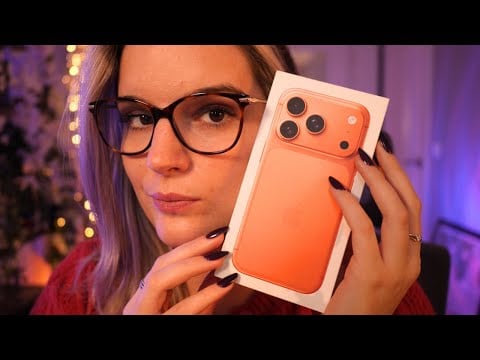 ASMR Unboxing iPhone 17 Pro Orange Cosmique 🧡 | Test vs iPhone 17