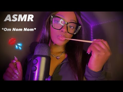 ASMR | “Om Nom Nom” 🤍 (With Lots Of Mouth Sounds)💋💦