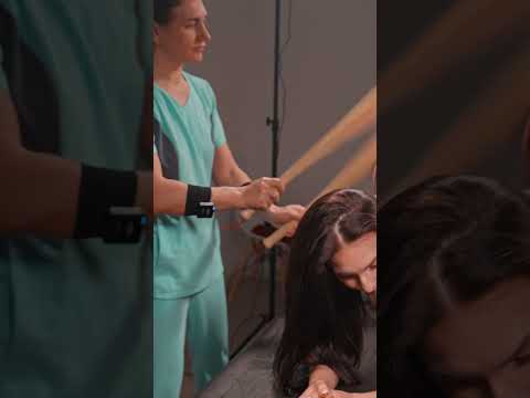 Energetic bamboo broom massage for Kristina #asmr